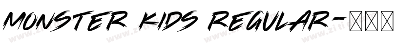 Monster Kids Regular字体转换